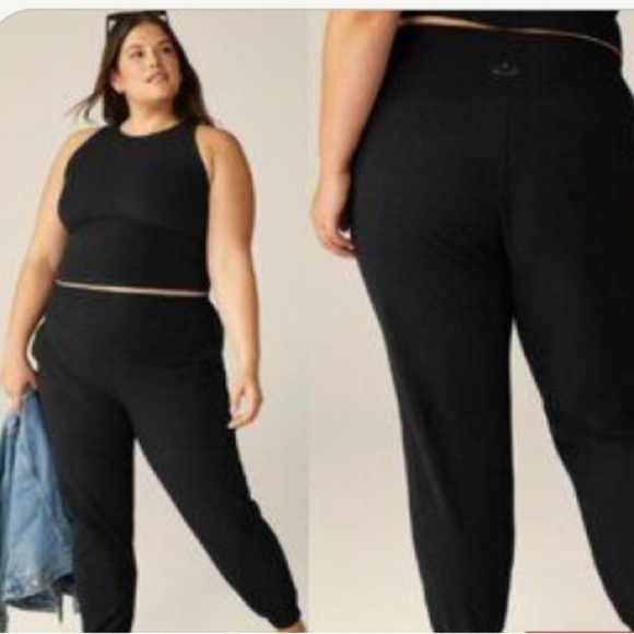 Beyond Yoga Spacedye Midi Jogger Darkest Night Color Women's Size 3X